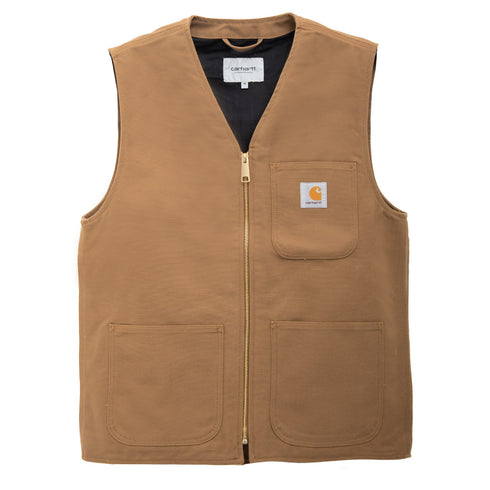 Carhartt WIP Arbor Vest Hamilton Brown Rigid I031521.HZ.01.03 Degli Uberti